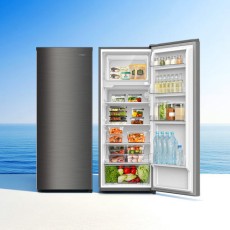 더함 소형 1도어 냉장고 173L 메탈실버