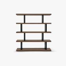 ILVA Step Bookcase Walnut