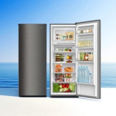 더함 소형 1도어 냉장고 173L 메탈실버